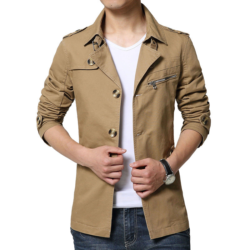 Lightweight Washable Casual Mid Length Jacket