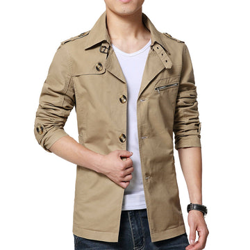 Lightweight Washable Casual Mid Length Jacket