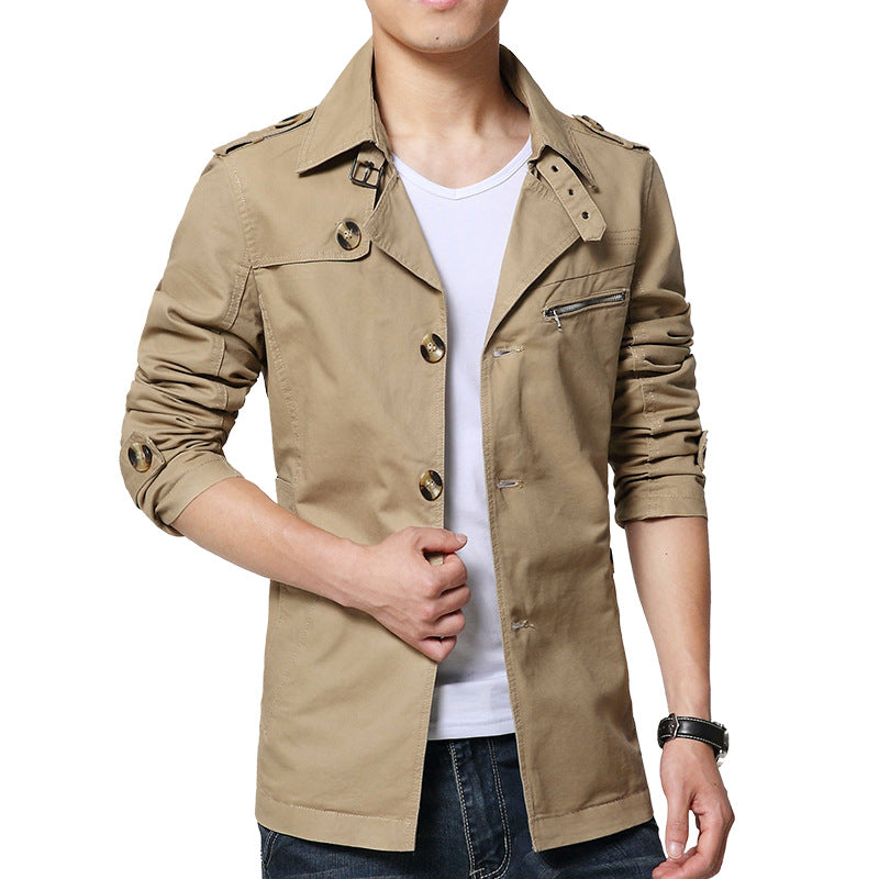 Lightweight Washable Casual Mid Length Jacket